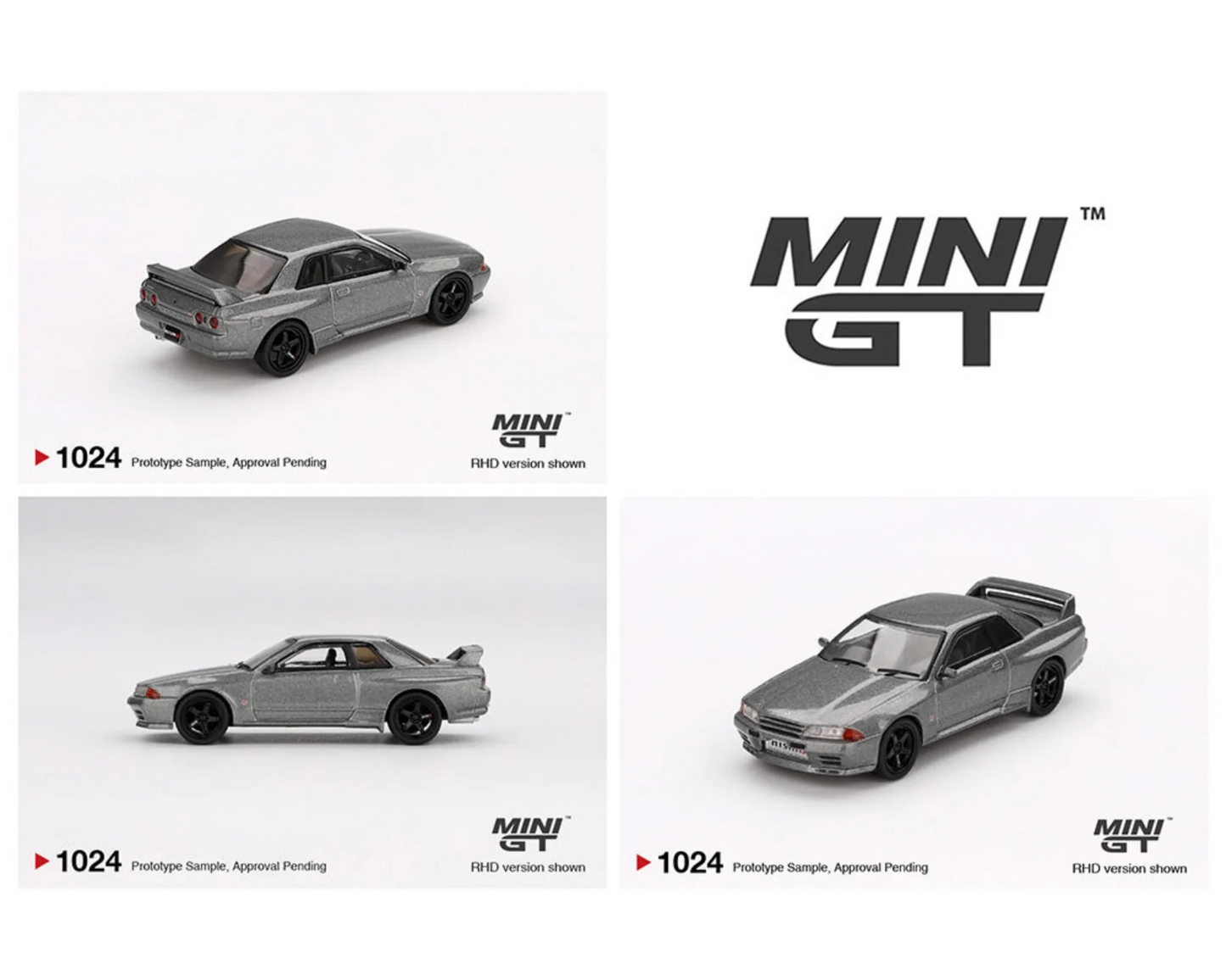 Mini GT 1:64 Nissan Skyline GT-R (NISMO BNR32 CRS Version)–Dark Metal Gray