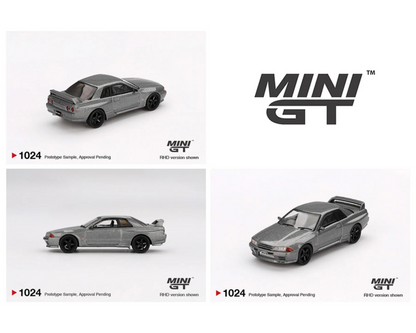 Mini GT 1:64 Nissan Skyline GT-R (NISMO BNR32 CRS Version)–Dark Metal Gray