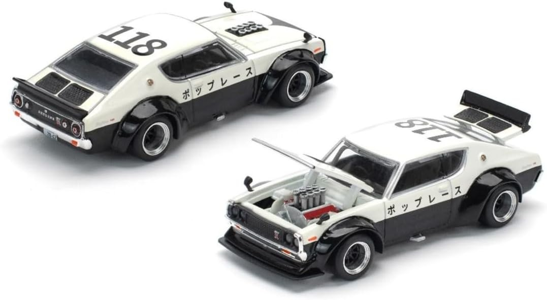 POPRACE 1:64 NISSAN SKYLINE GT-R V8 DRIFT (KENMERI) - NPA STYLE PR640252