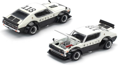 POPRACE 1:64 NISSAN SKYLINE GT-R V8 DRIFT (KENMERI) - NPA STYLE PR640252