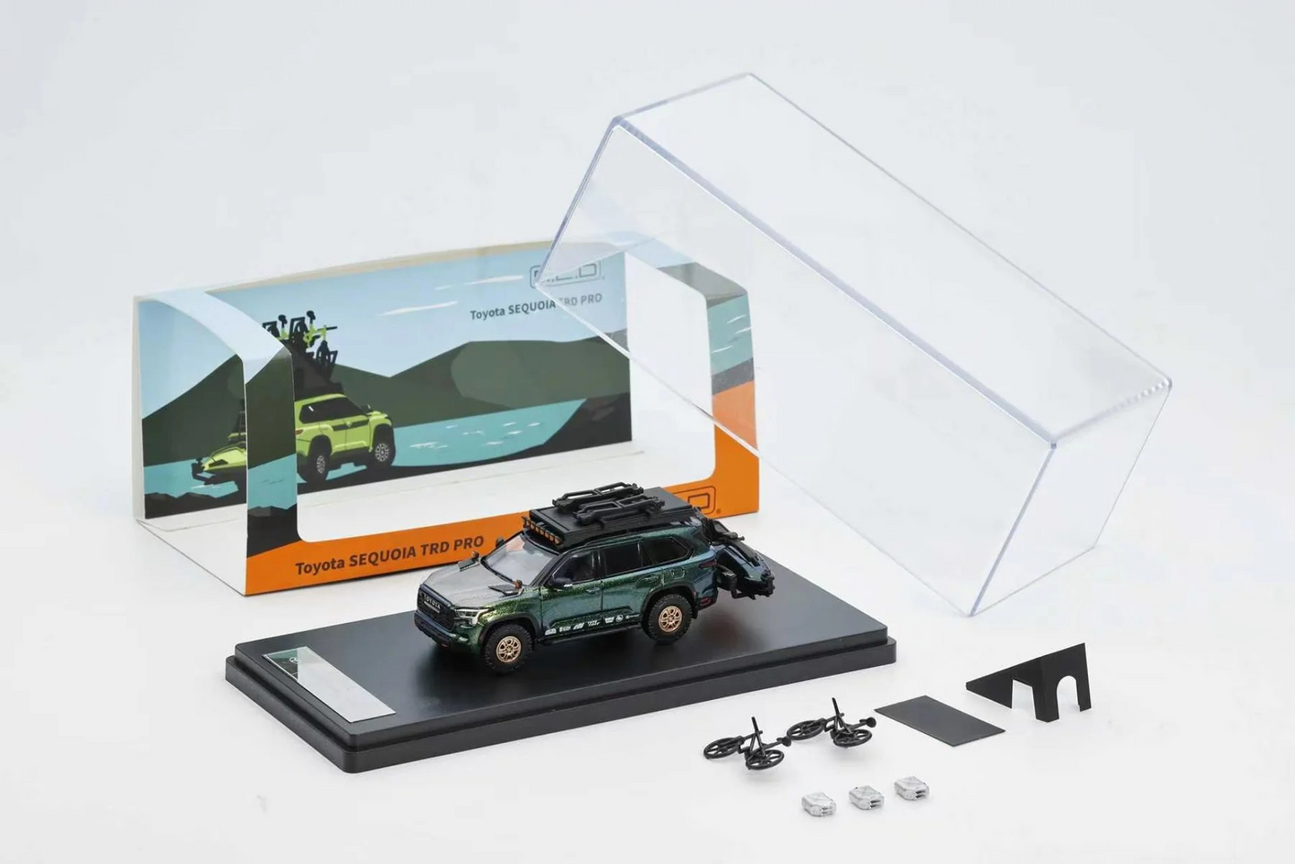 PRE-ORDER GCD 1:64 Toyota SEQUOIA TRD PRO With accessories LHD (2 Colours) KS-068-440/ KS-068-441