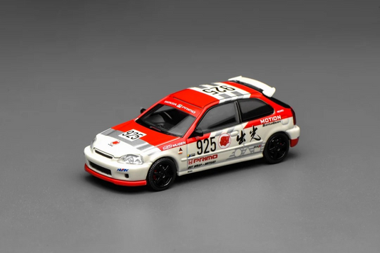 MOTORHELIX 1:64 Honda Civic TYPE R (EK9) Idemitsu Motion Red M65040