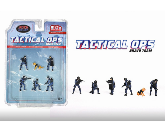**Preorder** American Diorama 1:64 Figures Tactical OPS SWAT Team – MiJo Exclusives – Limited Edition