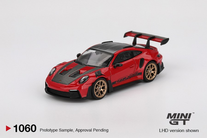 **Preorder** Mini GT 1:64 Porsche 911 (992) GT3 RS Weissach Package Guards Red