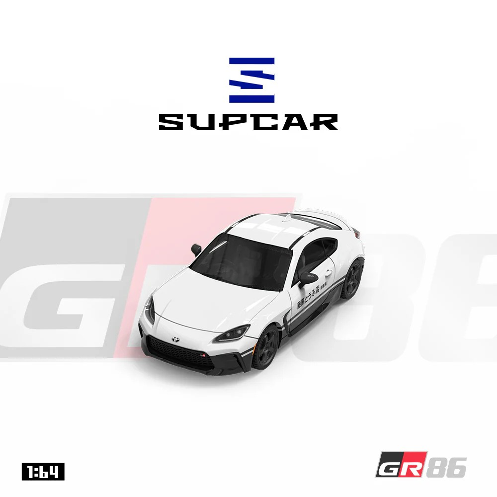 PRE-ORDER SUPCAR 1:64 Toyota GR86 Fujiwara Tofu Shop Livery SC648602