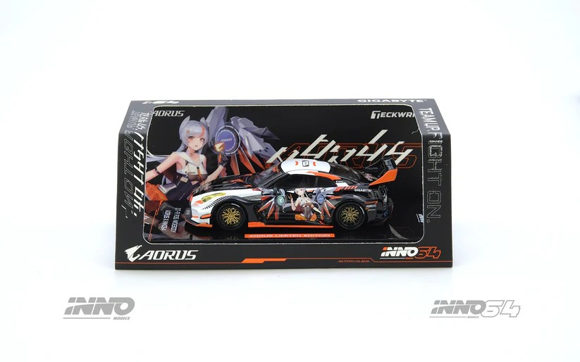 INNO64 1/64 GT-R R35 WIDEBODY AORUS X INNO64 Limited Edition IN64-R35LB-AORUS