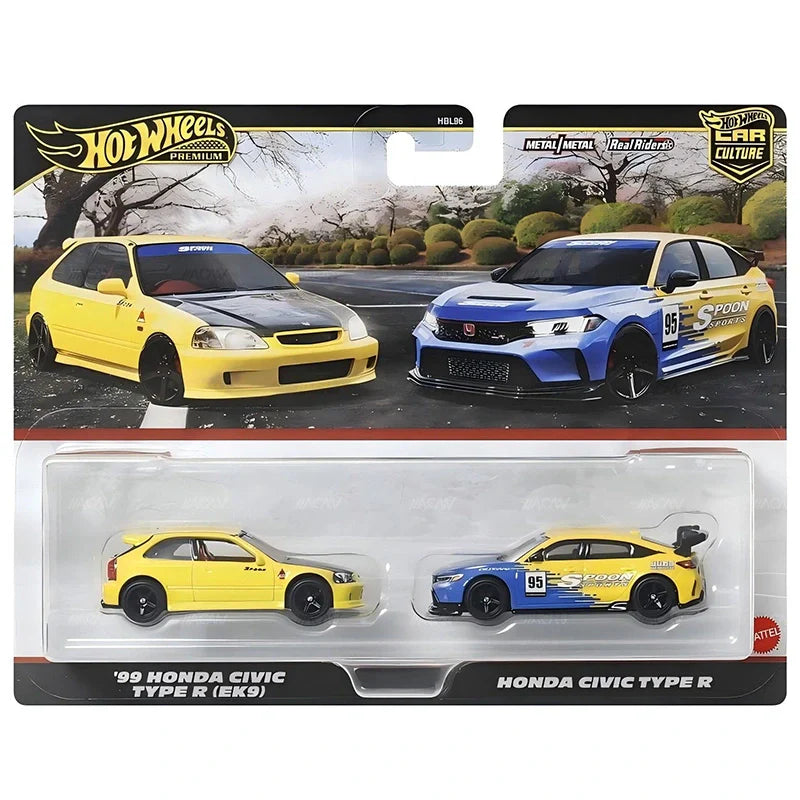Hot Wheels Car Culture 2-Pack - '99 Honda Civic Type R (EK9) and Civic Type R Spoon
