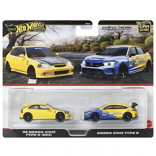Hot Wheels Car Culture 2-Pack - '99 Honda Civic Type R (EK9) and Civic Type R Spoon