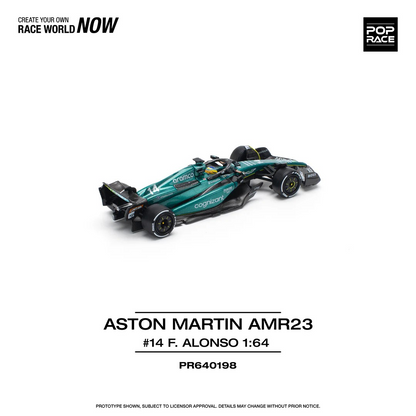 POPRACE 1:64 ASTON MARTIN AMR23 F1 - #14 F. ALONSO PR640198