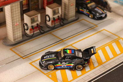 Street Weapon 1:64 RWB 993 Matte Black Apple High Tail