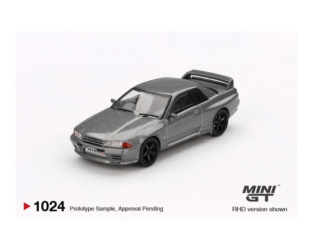 Mini GT 1:64 Nissan Skyline GT-R (NISMO BNR32 CRS Version)–Dark Metal Gray