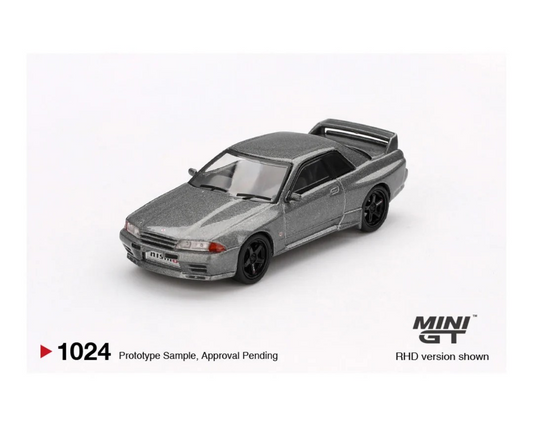 Mini GT 1:64 Nissan Skyline GT-R (NISMO BNR32 CRS Version)–Dark Metal Gray