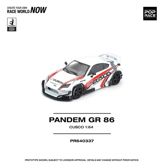 **Preorder** POPRACE 1:64 Pandem GR86 - Cusco PR640337