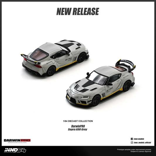 **Preorder** Inno64 1:64 TOYOTA SUPRA A90 "DarwinPRO" Matt Grey IN64-A90DP-MGRAY