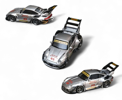 Street Weapon 1:64 Porsche RWB 993 Heavenly Double Exhaust Track Livery High Tail