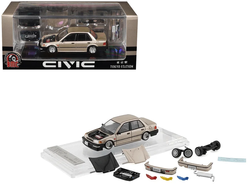 **Preorder** BM Creations - Honda Civic EF2 - Champagne LHD *Tokyo Station Exclusive Edition*