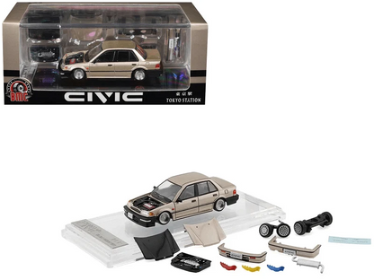 **Preorder** BM Creations - Honda Civic EF2 - Champagne LHD *Tokyo Station Exclusive Edition*