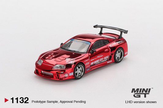 **Preorder** Mini GT 1:64 Toyota Supra (A80) Top Secret GT-300 Top Secret Red Chrome