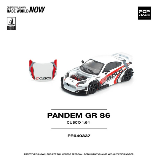 **Preorder** POPRACE 1:64 Pandem GR86 - Cusco PR640337