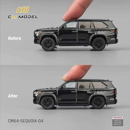 PRE-ORDER CM Model 1:64 Toyota Sequoia Midnight Black CM64-SEQUOIA-04