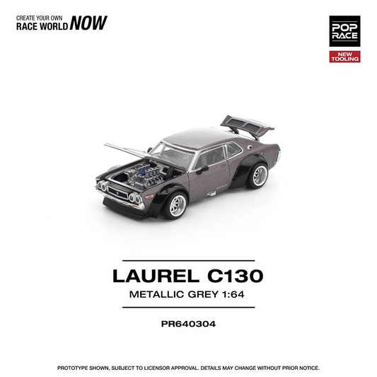 POPRACE 1:64 LAUREL C130 METALLIC GREY (NEW TOOLING) PR640304
